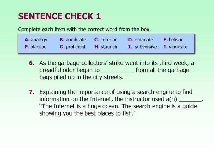 Chapter 9 sentence check 2