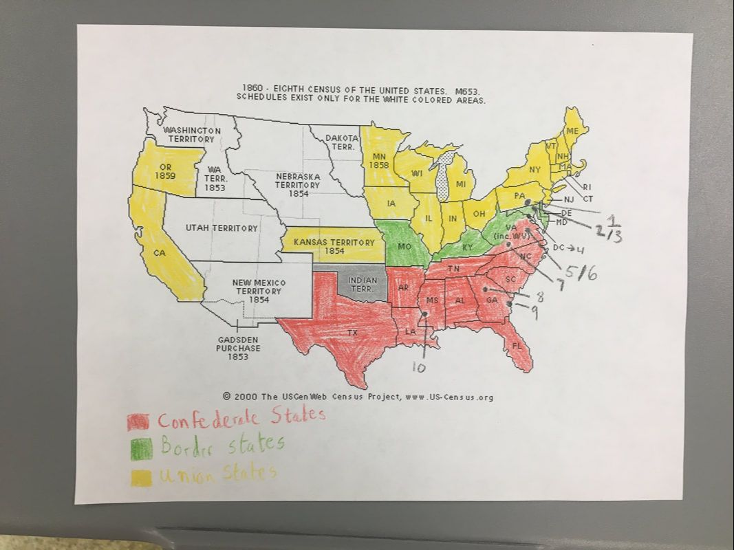 Label the civil war battles worksheet answers