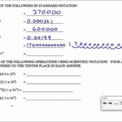 Scientific notation worksheet answers chemistry