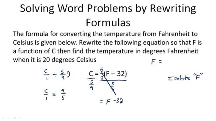 How is rewriting literal equations useful when solving problems